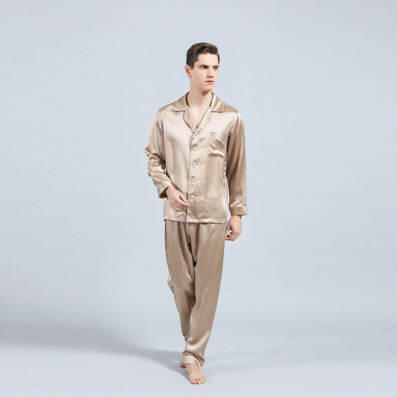 Wholesale Men Silk Pajamas Sets
