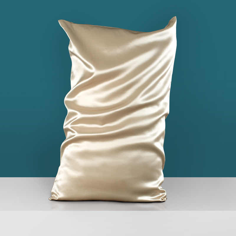 Private Label Best Washable 22 Momme Shiny Envelope Silk Pillow Case for Hair And Skin Beauty