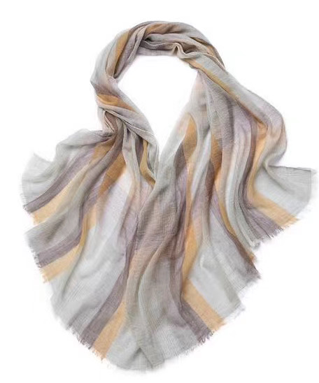 Custom Luxury Wrosted Softest Finest Wool Stole Scarf for Wholesale