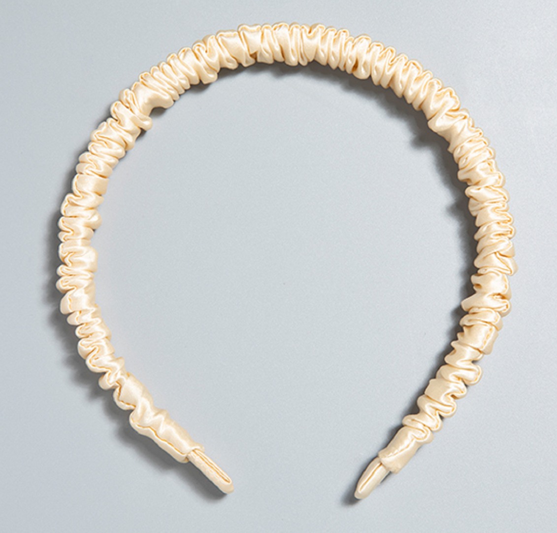 Manufacturing Pure Silk Hair Headband with Custom Tag