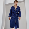 1 PCS 19 Momme Custom Long Satin Silk Robes For Men's Sleepwear From China Clothing Manufacturer 