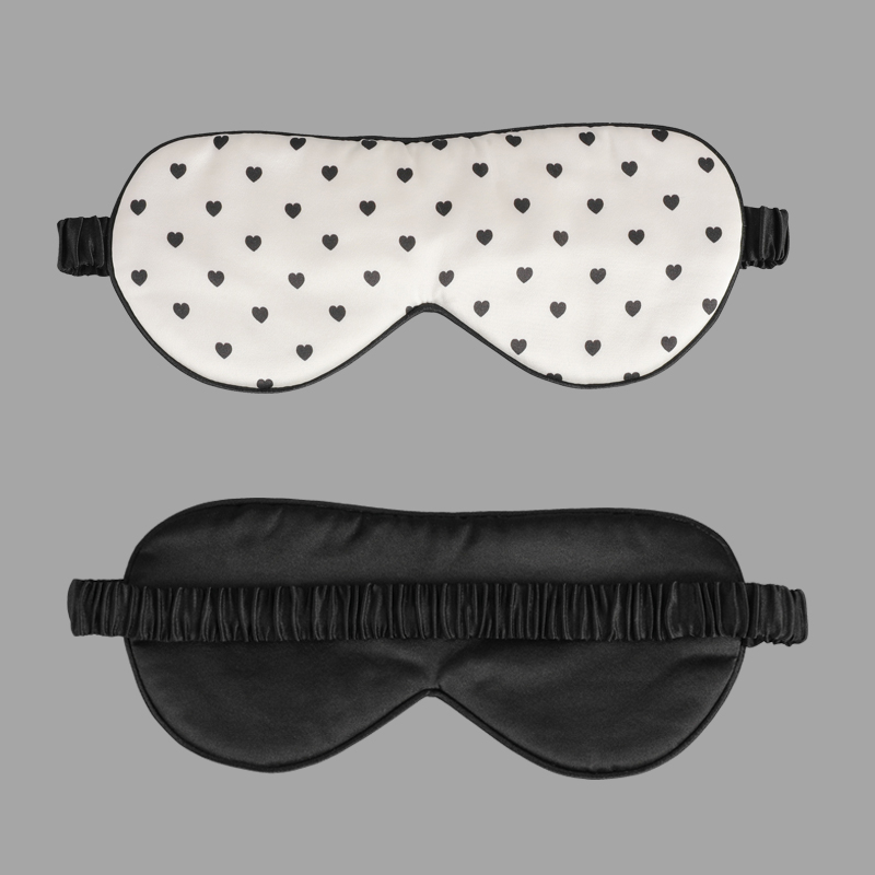 Manufacturing Adjustable Weighted19mm Mulberry Silk Travel Sleep Eye Mask With Custom Tag