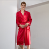 1 PCS 19 Momme Custom Long Satin Silk Robes For Men's Sleepwear From China Clothing Manufacturer 