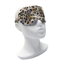 Private Label Leopard Pattern Travel Eye Cover Blindfold for Sleeping Blocking Out Lights