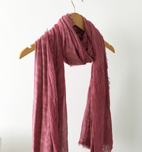 Natural Dyed Ultra Soft Modal Blend Crepe Scarf Shawl for Autumn China Supplier 