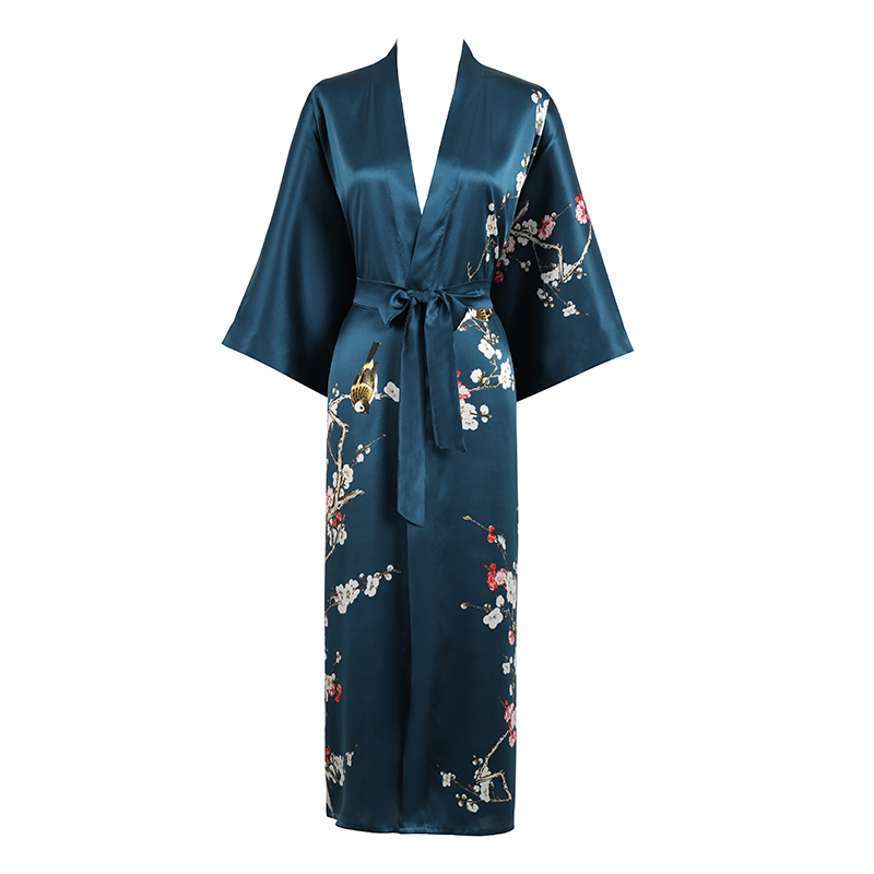 long silk kimono