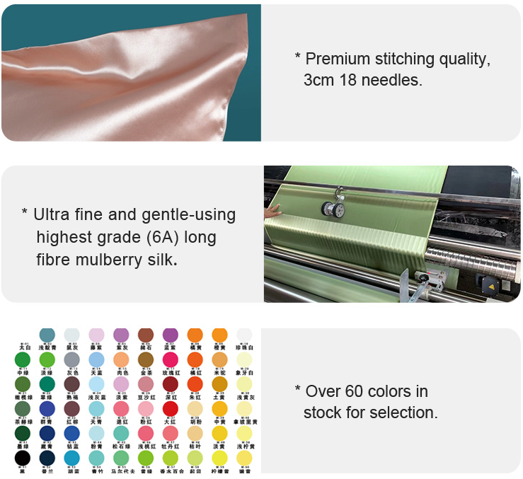 custom silk pillowcase factory