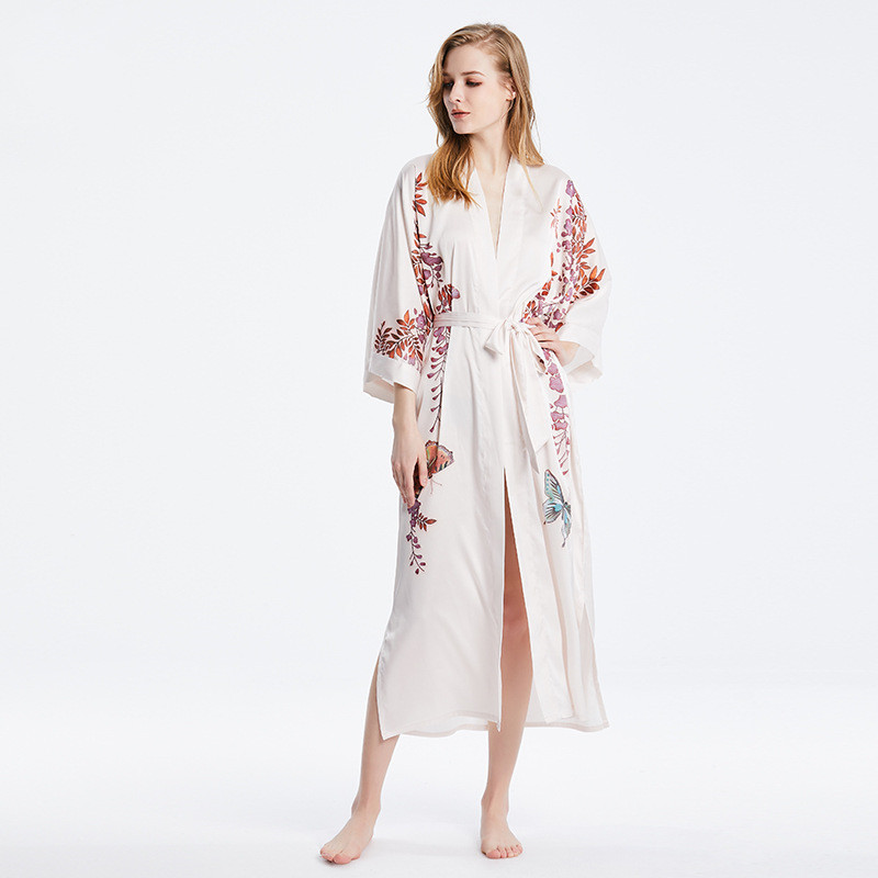 16/19/22 MM 100 Pure Mulberry Silk Kimono Robe Sleepwear For Women Wholesale Buy wholesale
