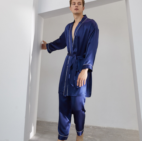 Mens Personalised Silk Pyjamas