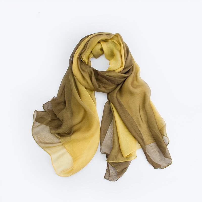 Tie Dyed Ultra Soft Silk Modal Blend Gradient Color Scarf for Summer
