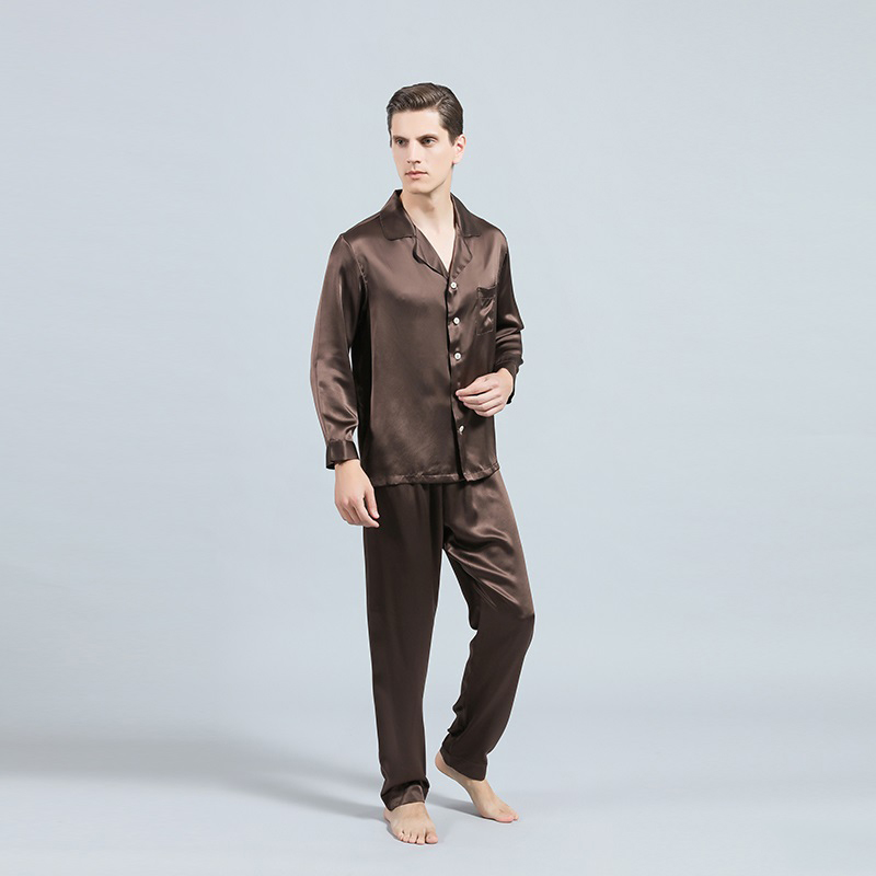 Wholesale Men Silk Pajamas Sets