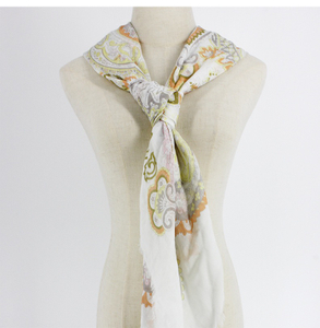 Light Weight Soft Silk Modal Linen Blend Digital Printed Scarf for Wholesale