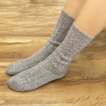 Wholesale 100% Pure Cashmere Socks Best Super Soft Bed Cuff Socks Chinese Supplier